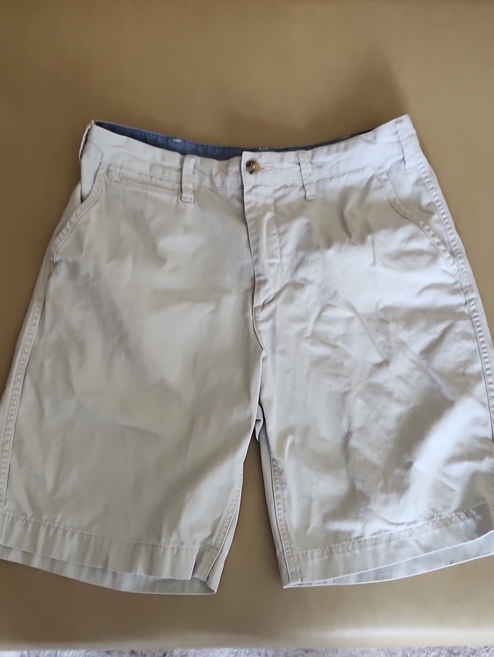 Ralph Lauren Men's Khaki Flat-Front Chino Shorts